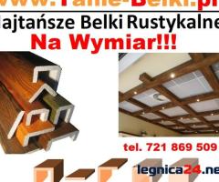 belki rustykalne Na Wymiar maskownice styropianowe Tanie Belki imitacja drewna