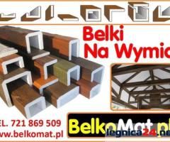 Maskownice na wymiar, drewnopodobne belki styropianowe/ BelkoMat imitacja drewna