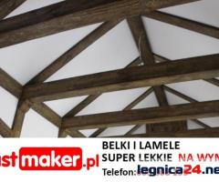 Superlekkie Lamele Drewnopodobne Sufitowe, belki i maskownice styropianowe na Wymiar