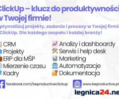 ClickUp dla firm - lepsze zarządzanie z BeProductive.pl